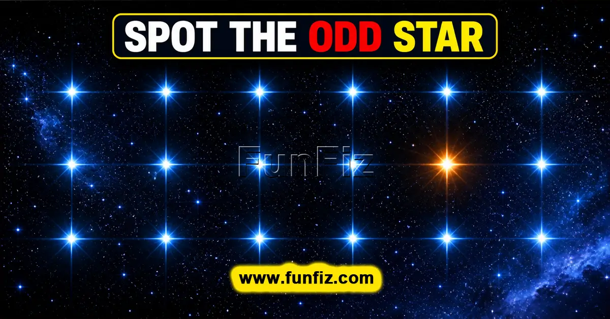 Spot the Odd Star: Visual Challenge